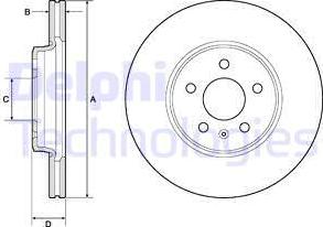 Delphi BG4799C - Bromsskiva xdelar.se