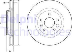 Delphi BG4770C - Bromsskiva xdelar.se