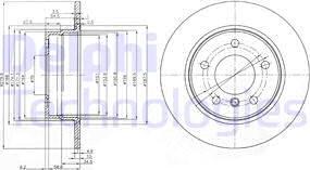 Delphi BG3948C - Bromsskiva xdelar.se