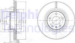 Delphi BG3942 - Bromsskiva xdelar.se