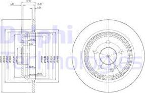 Delphi BG3969 - Bromsskiva xdelar.se