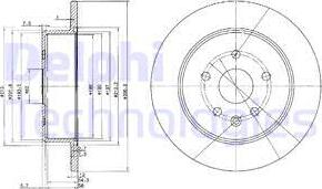 Delphi BG3907 - Bromsskiva xdelar.se