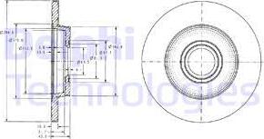 Delphi BG3416 - Bromsskiva xdelar.se