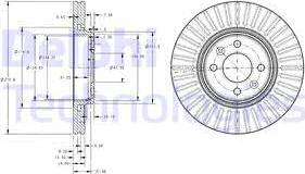 Delphi BG3430 - Bromsskiva xdelar.se