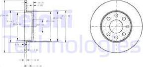 Delphi BG3567 - Bromsskiva xdelar.se