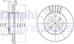 Delphi BG3519 - Bromsskiva xdelar.se