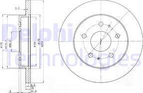 Delphi BG3607 - Bromsskiva xdelar.se