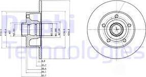 Delphi BG3030 - Bromsskiva xdelar.se