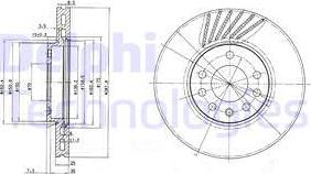 Delphi BG3142 - Bromsskiva xdelar.se