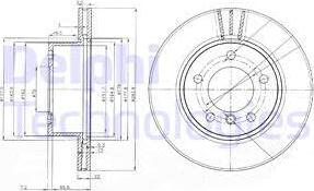 Delphi BG3899C - Bromsskiva xdelar.se