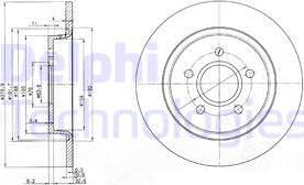 Delphi BG3897C - Bromsskiva xdelar.se