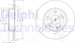 Delphi BG3840 - Bromsskiva xdelar.se