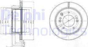 Delphi BG3859 - Bromsskiva xdelar.se