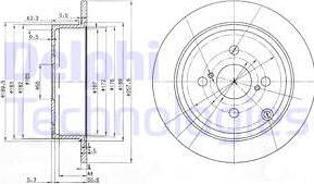 Delphi BG3889 - Bromsskiva xdelar.se