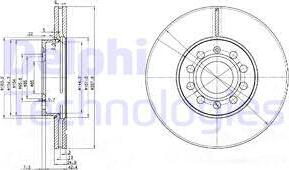 Delphi BG3833-C - Bromsskiva xdelar.se