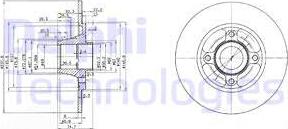 Delphi BG3360 - Bromsskiva xdelar.se