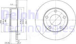 Delphi BG3381 - Bromsskiva xdelar.se