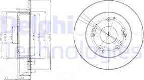 Delphi BG3746 - Bromsskiva xdelar.se