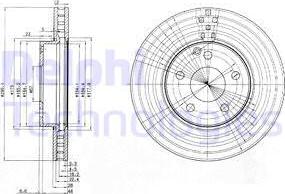 Delphi BG3755C - Bromsskiva xdelar.se