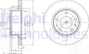 Delphi BG3752 - Bromsskiva xdelar.se