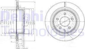 Delphi BG3765C - Bromsskiva xdelar.se