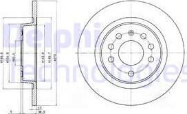 Delphi BG3731C - Bromsskiva xdelar.se