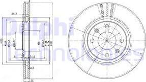 Delphi BG2690 - Bromsskiva xdelar.se