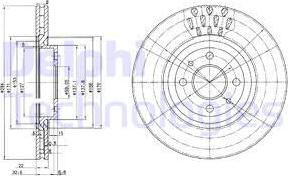 Delphi BG2617 - Bromsskiva xdelar.se