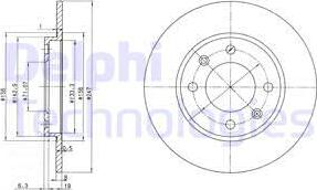 Blue Print ADP154340 - Bromsskiva xdelar.se