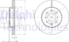 Delphi BG2759 - Bromsskiva xdelar.se