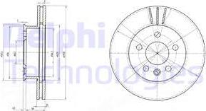 Delphi BG2717 - Bromsskiva xdelar.se