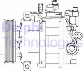 Delphi CS20475 - Kompressor, klimatanläggning xdelar.se