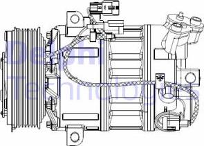 Delphi CS20477 - Kompressor, klimatanläggning xdelar.se