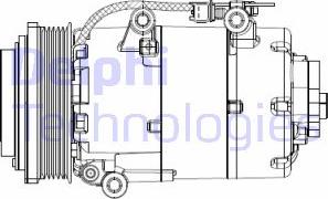 Delphi CS20358 - Kompressor, klimatanläggning xdelar.se