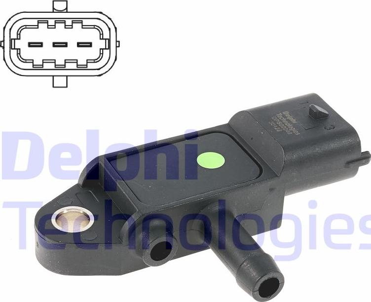 Delphi DPS00048-12B1 - Sensor, avgastryck xdelar.se