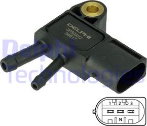 Delphi DPS00012 - Sensor, avgastryck xdelar.se