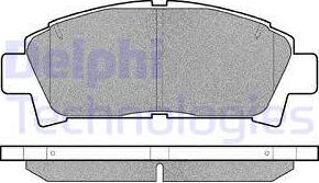 Delphi LP940 - Bromsbeläggssats, skivbroms xdelar.se