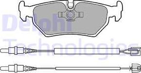 Delphi LP910 - Bromsbeläggssats, skivbroms xdelar.se