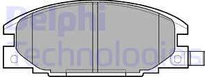 Delphi LP629 - Bromsbeläggssats, skivbroms xdelar.se