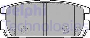 Delphi LP1930 - Bromsbeläggssats, skivbroms xdelar.se