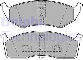 Delphi LP1164 - Bromsbeläggssats, skivbroms xdelar.se