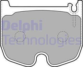 Delphi LP1841 - Bromsbeläggssats, skivbroms xdelar.se