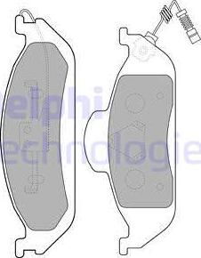 Delphi LP1299 - Bromsbeläggssats, skivbroms xdelar.se