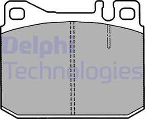 Delphi LP1208 - Bromsbeläggssats, skivbroms xdelar.se