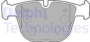 Delphi LP1793 - Bromsbeläggssats, skivbroms xdelar.se