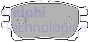 Delphi LP1784 - Bromsbeläggssats, skivbroms xdelar.se