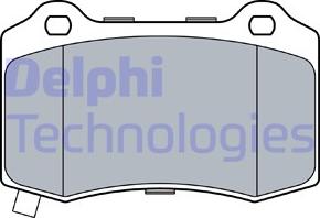 Delphi LP3547 - Bromsbeläggssats, skivbroms xdelar.se