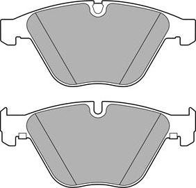 BMW 34112283865 - Bromsbeläggssats, skivbroms xdelar.se