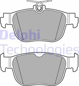 Delphi LP3674 - Bromsbeläggssats, skivbroms xdelar.se