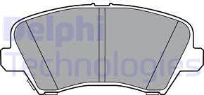 Delphi LP3361 - Bromsbeläggssats, skivbroms xdelar.se